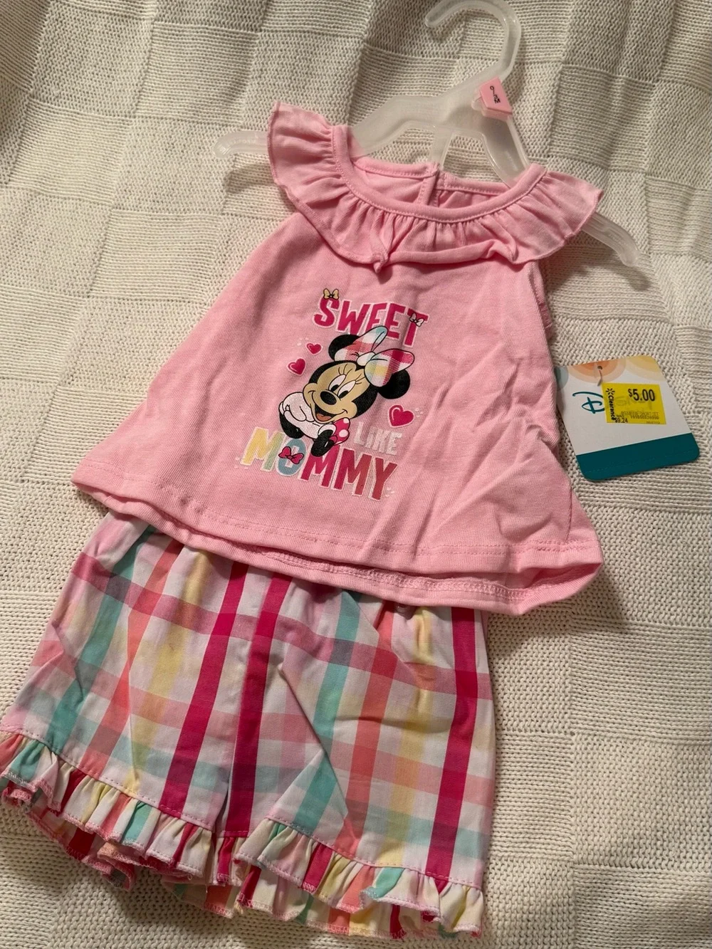 Disney Pink Minnie Mouse 'Sweet Like Mommy' Set & Minnie Cap